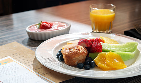 breakfast at St. Pete Shores Hotel