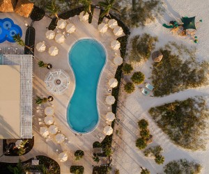 St. Pete Shores Hotel aerial view
