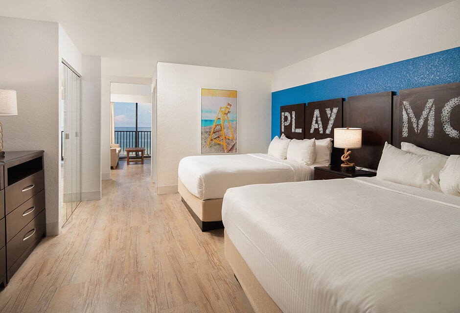 double bed St. Pete Shores Hotel hotel room