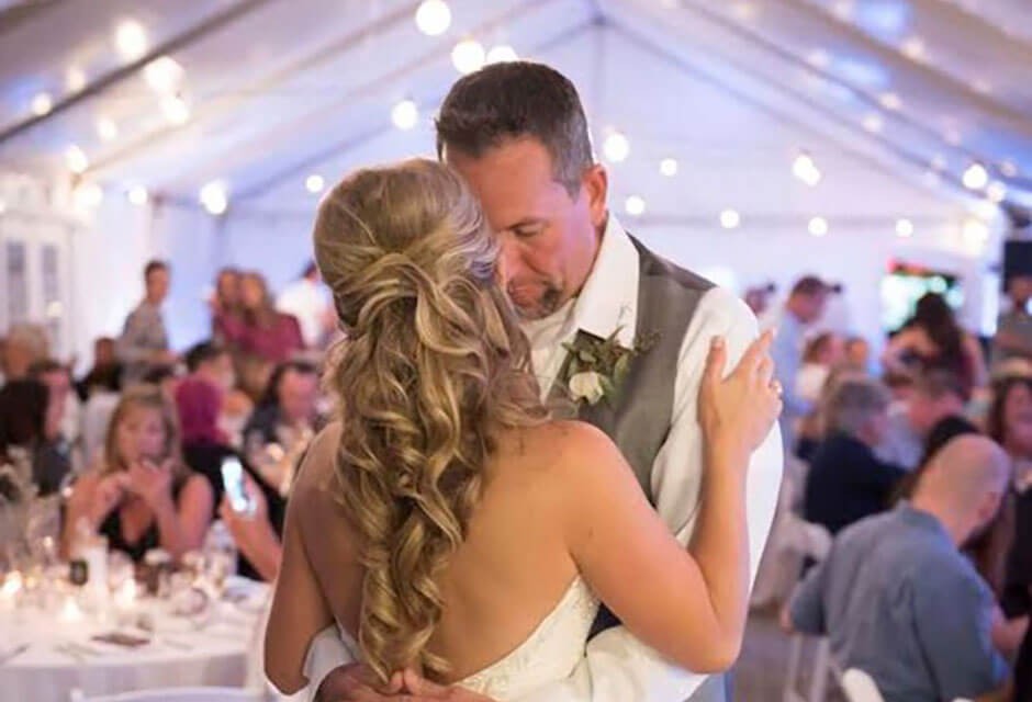 bride and groom dance at St. Pete Shores Hotel