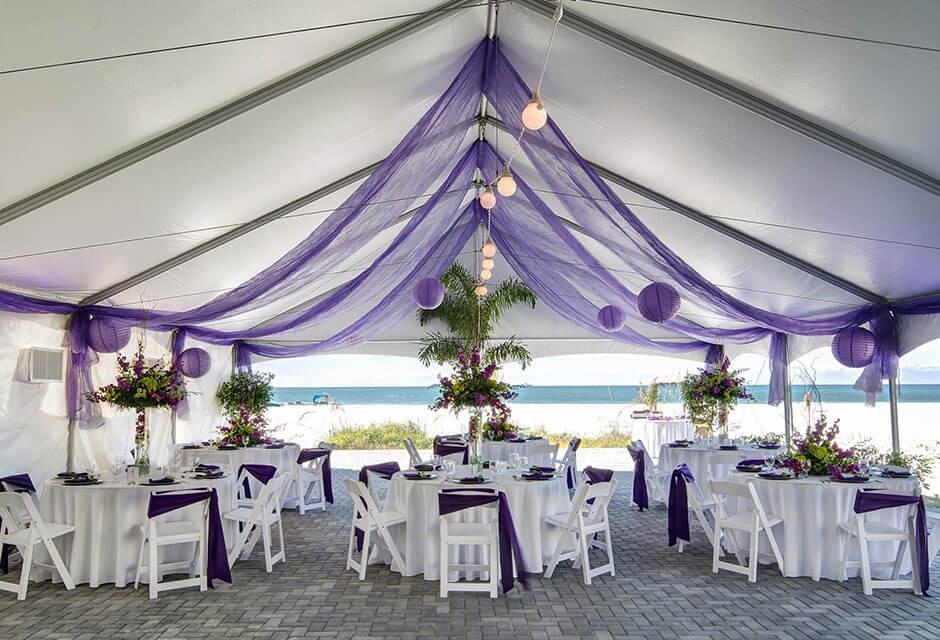 tent wedding at St. Pete Shores Hotel