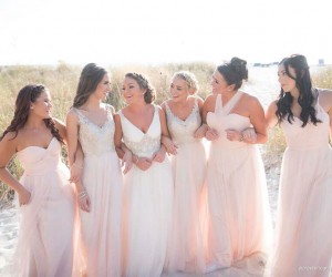 bride and bridesmaids at St. Pete Shores Hotel