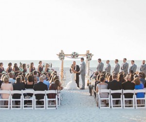 wedding on the beach at St. Pete Shores Hotel