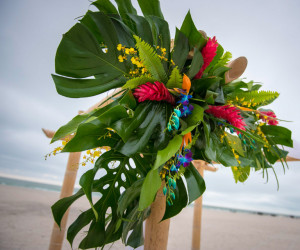 Florida beach wedding details at Sirata Resort