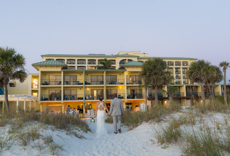 Wedding couple at Sirata Beach Resort in St Pete Beach