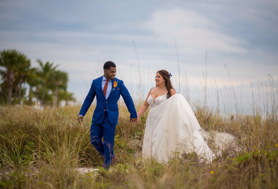 Wedding couple at Sirata Beach Resort in St Pete Beach