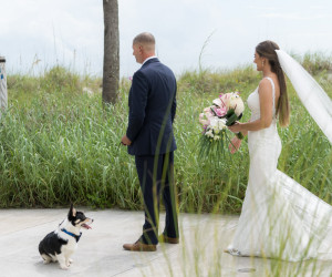 Wedding couple at Sirata Beach Resort in St Pete Beach
