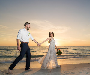 Wedding couple at Sirata Beach Resort in St Pete Beach