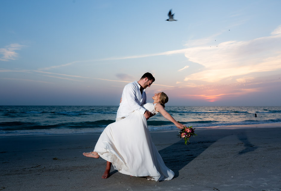 Wedding couple at Sirata Beach Resort in St Pete Beach